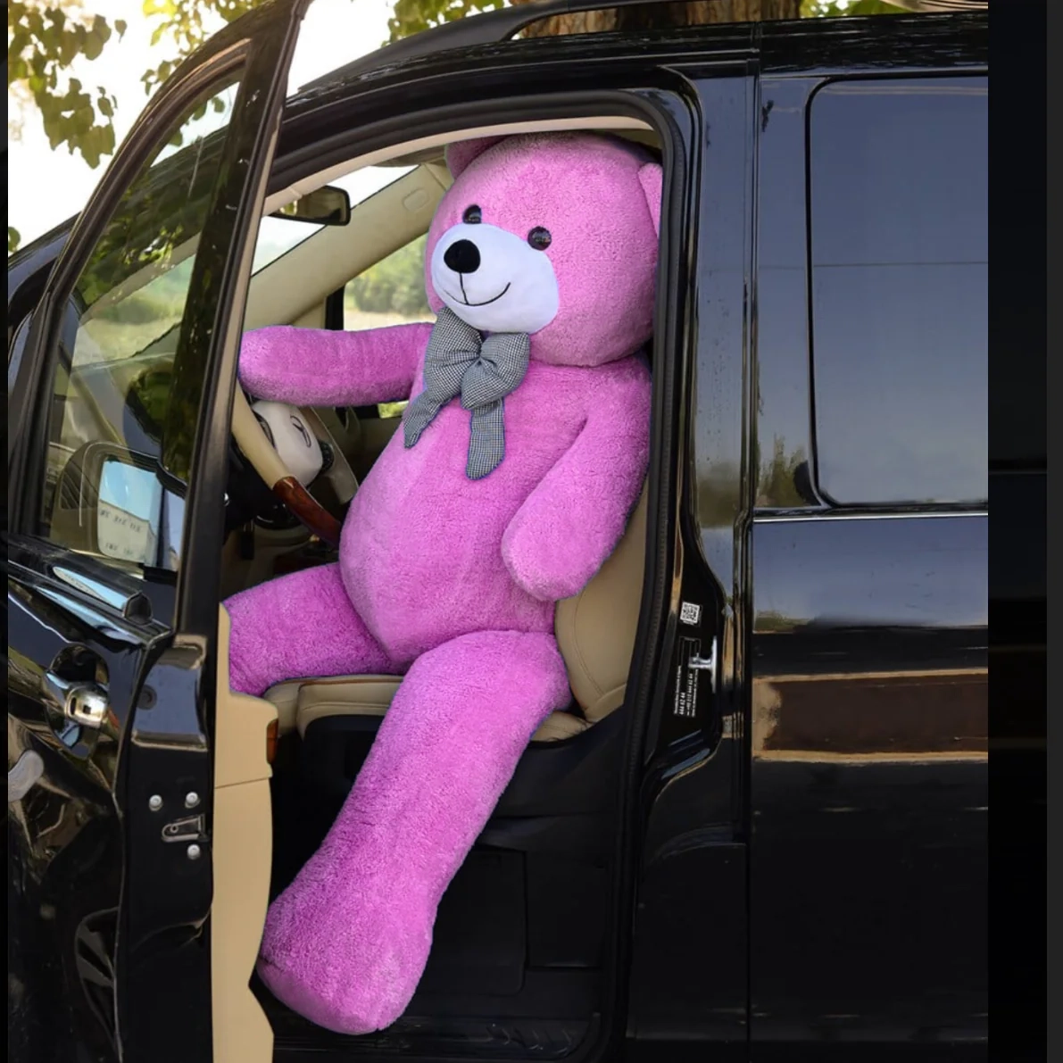 Papyonlu Pembe Peluş Ayıcık 160 cm