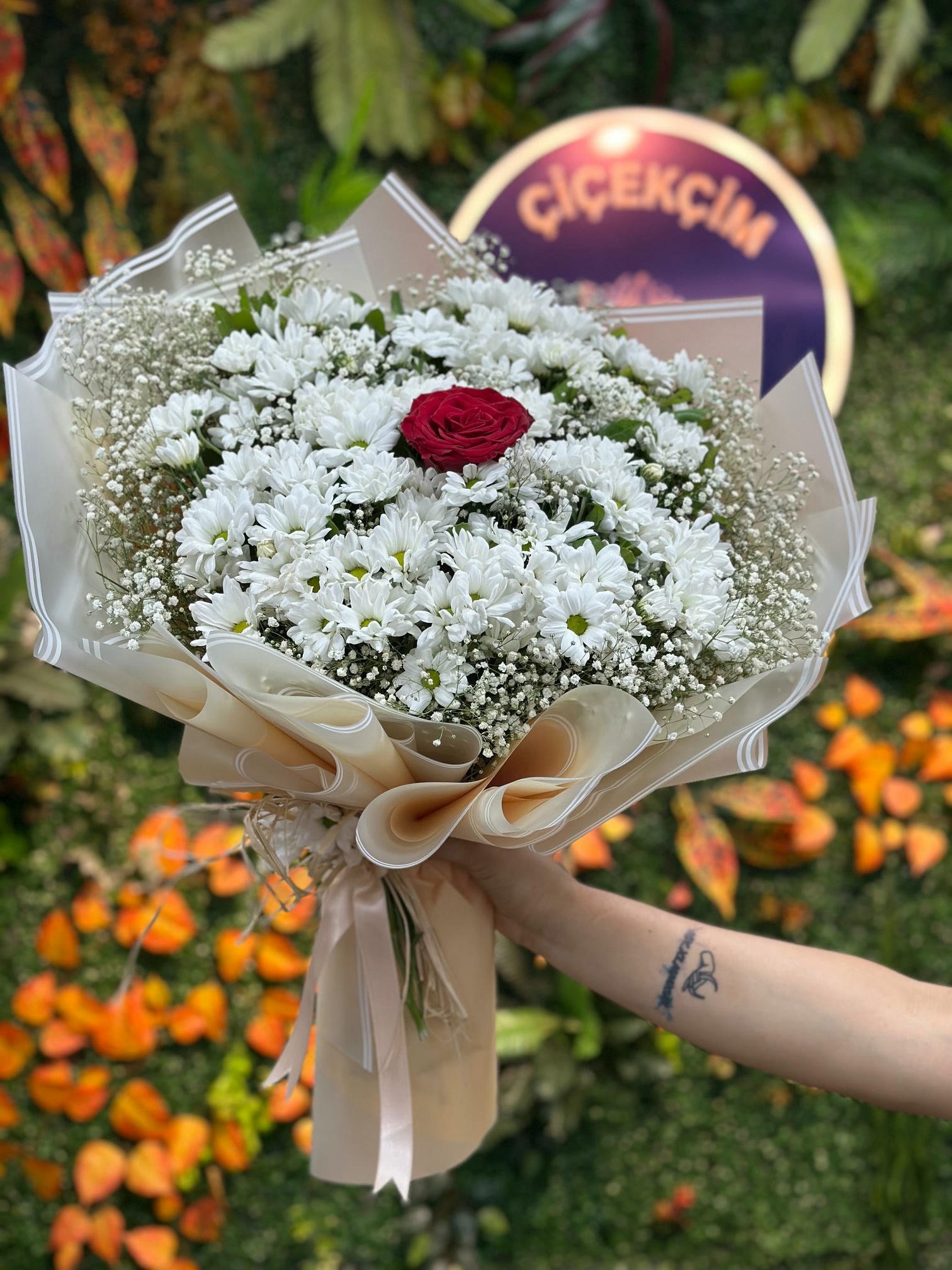 Büyük Boy Papatya Gül Buketi 