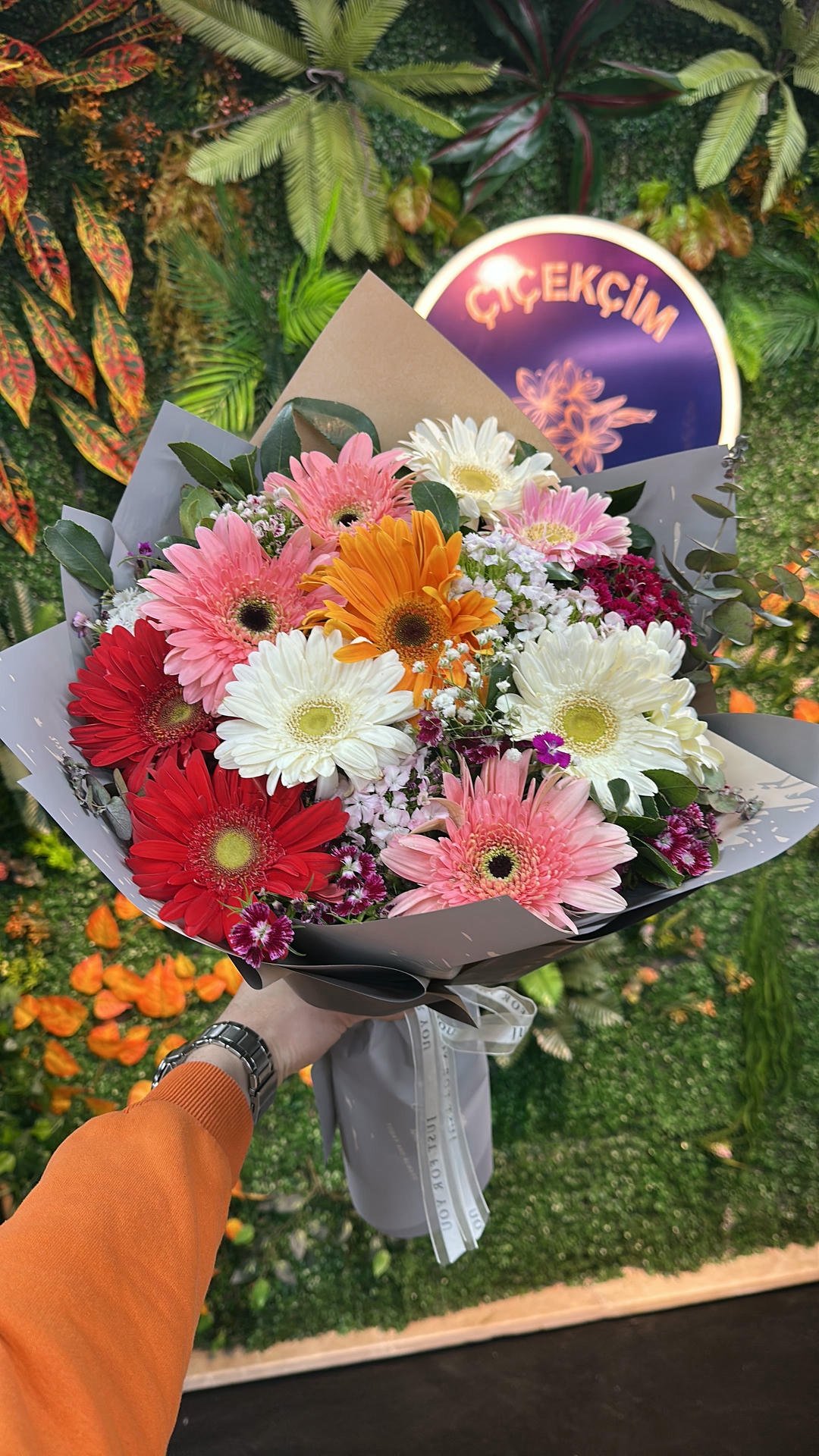 Karışık Gerbera Buketi