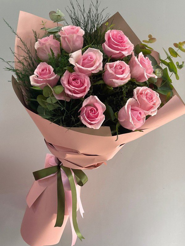 11'li Pembe Gül Buketi