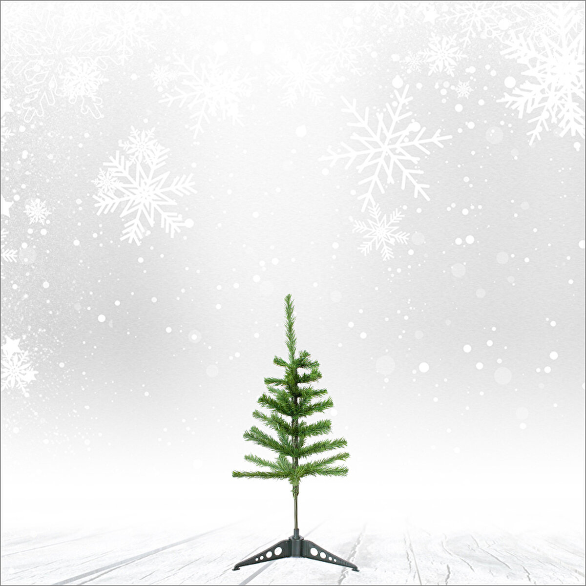 60 Cm Yılbaşı Çam Ağacı - 41 Dallı Ve Plastik Ayaklı