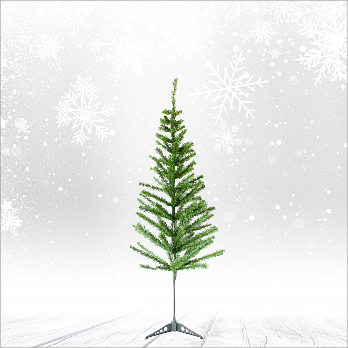 120 Cm Yılbaşı Çam Ağacı - 109 Dallı Ve Plastik Ayaklı