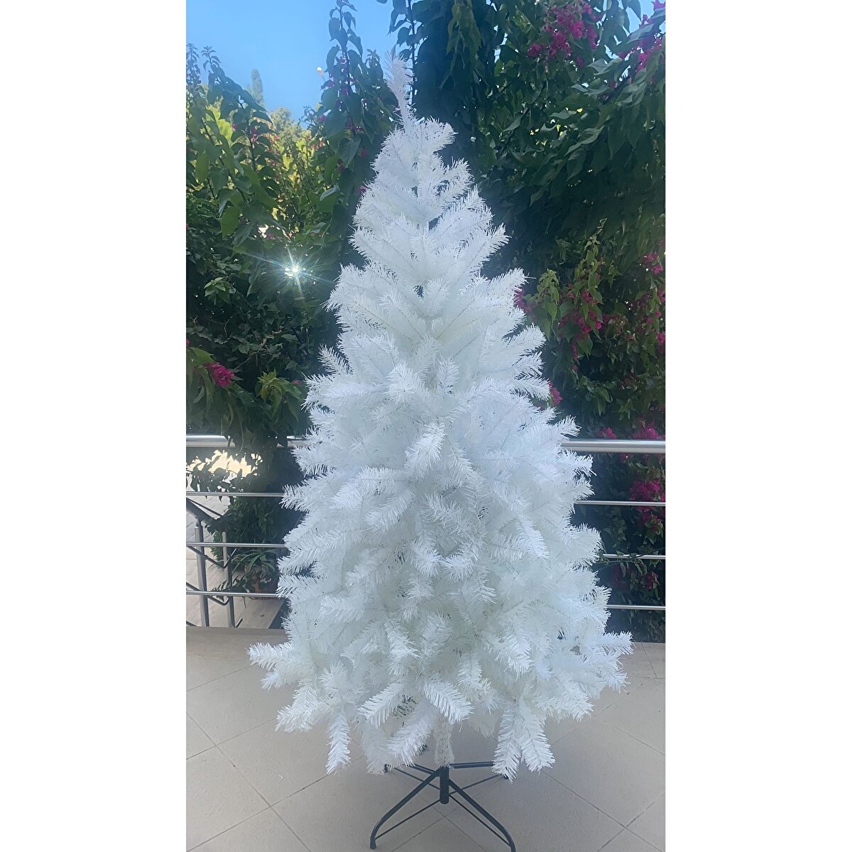 Beyaz Yılbaşı Ağacı180 Cm 600 Gür Dal