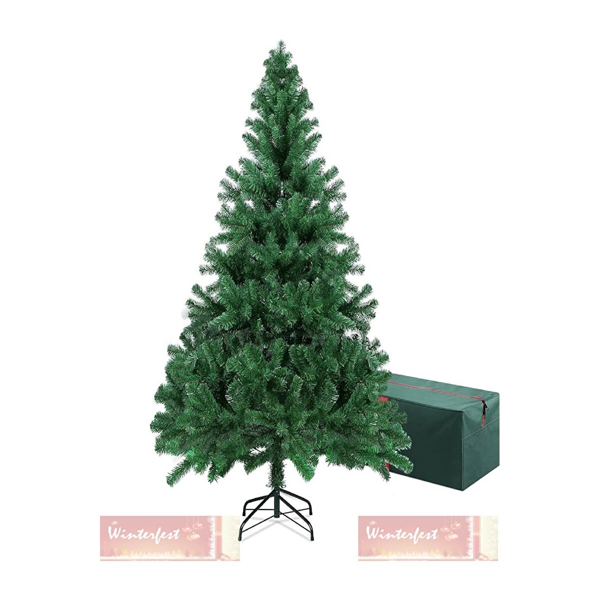 Yılbaşı Çam Ağacı 150 Cm 320 Dal Ve Taşıma Saklama Çantası