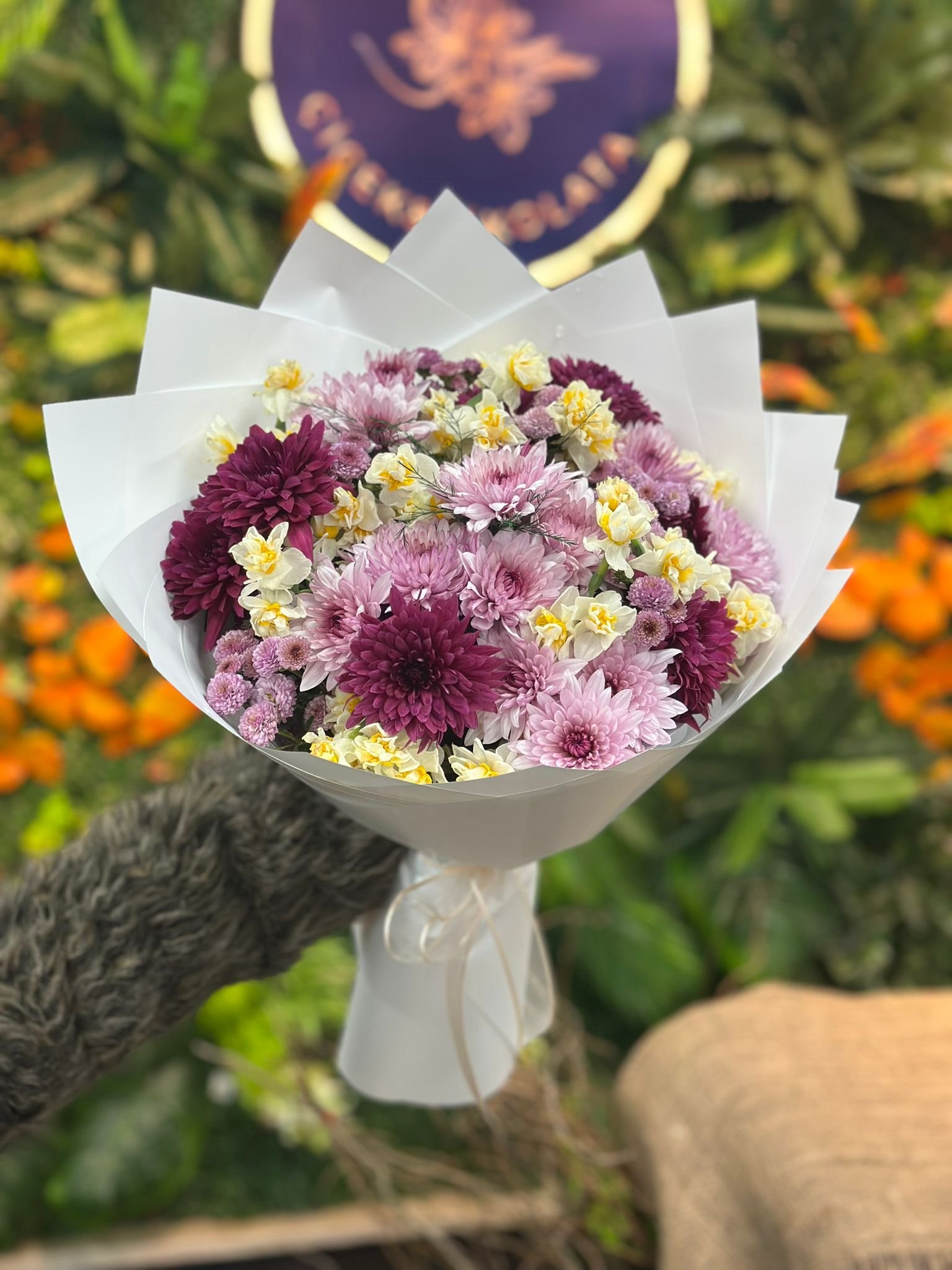 Nergisli Kasımpatı Buketi