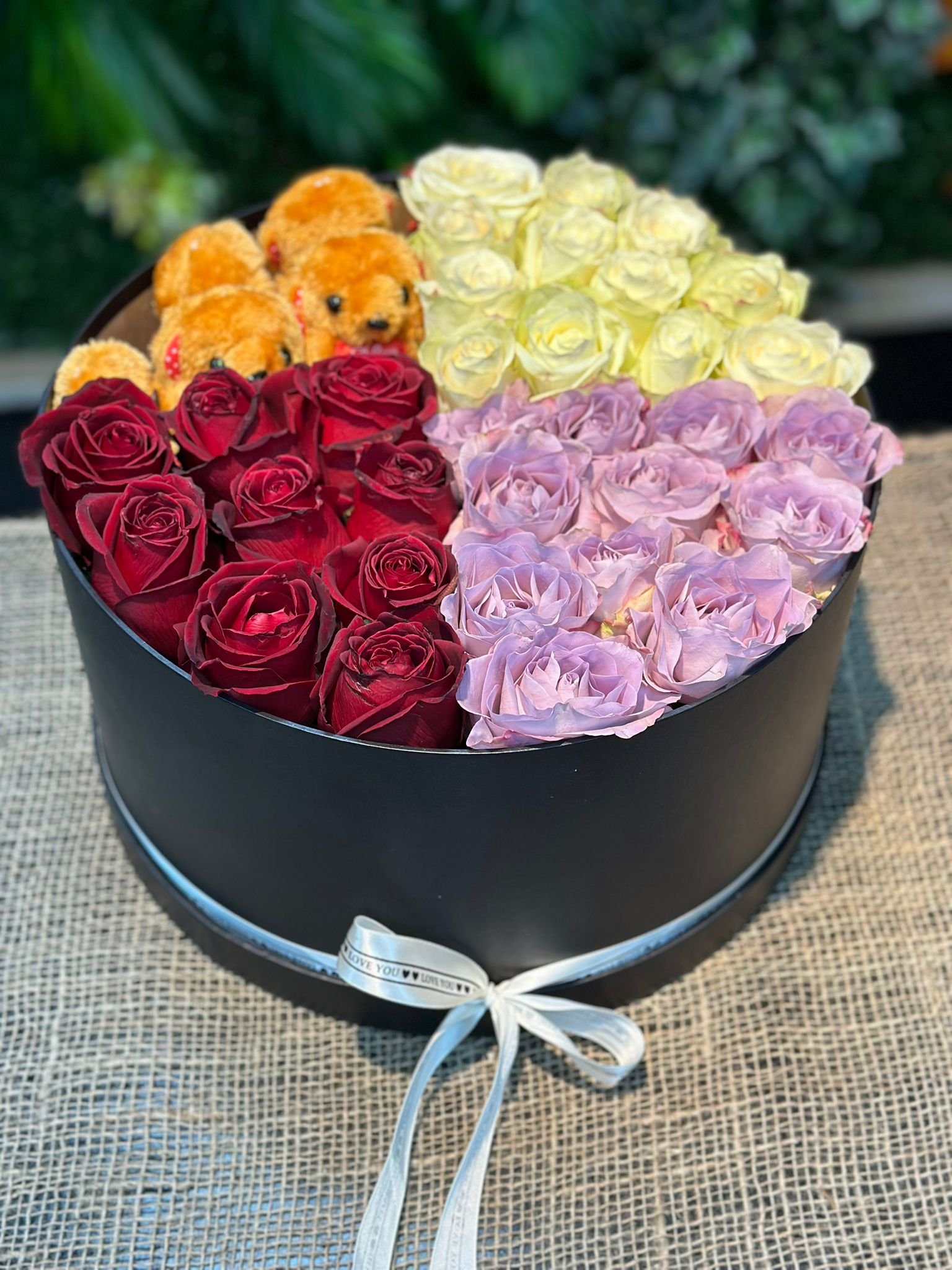 Yuvarlak Kutulu Gül Aranjmanı